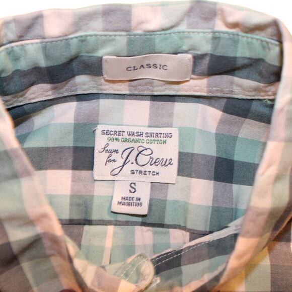 J. Crew Men's Plaid Shirt Size Small – Classic, Sharp, and Comfortable - Picture 6 of 6